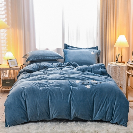 91家纺网 家纺一手货源 找家纺 （总）苏拉 2019新款宝宝绒毛巾绣四件套