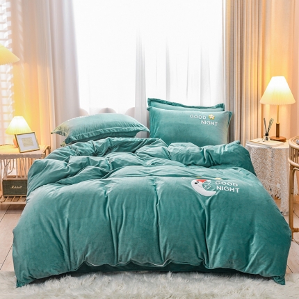 91家纺网 家纺一手货源 找家纺 （总）苏拉 2019新款宝宝绒毛巾绣四件套