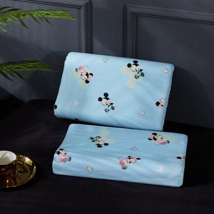 91家纺网 家纺一手货源 找家纺 萌番宝2020泰国儿童纯棉纱布ins乳胶枕日系风格兰炫米奇