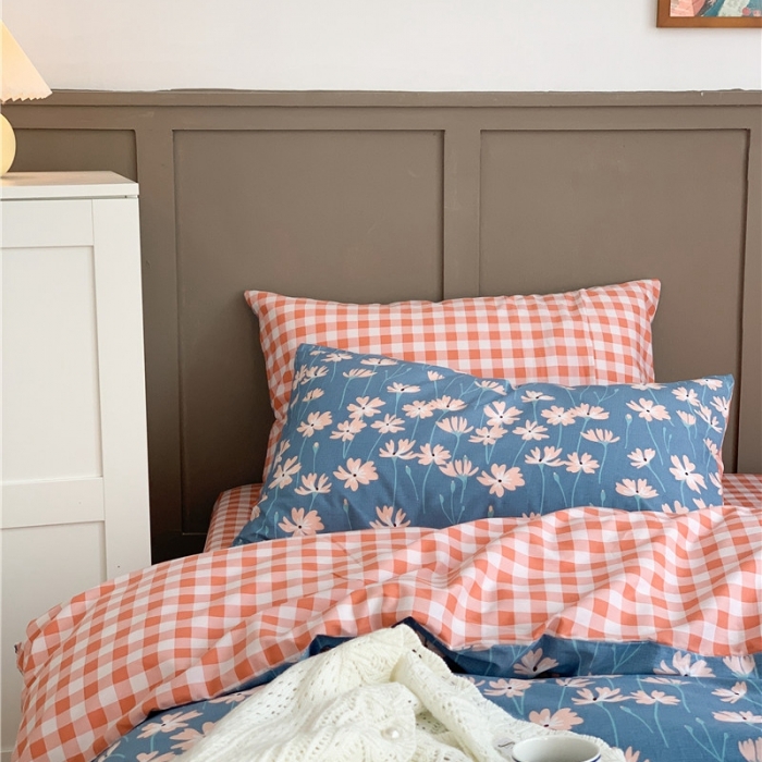 91家纺网 家纺一手货源 找家纺 时年 2020新款40支全棉莫兰迪系列四件套 素颜