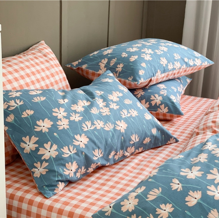 91家纺网 家纺一手货源 找家纺 时年 2020新款40支全棉莫兰迪系列四件套 素颜