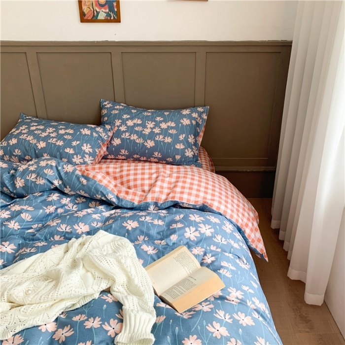 91家纺网 家纺一手货源 找家纺 时年 2020新款40支全棉莫兰迪系列四件套 素颜