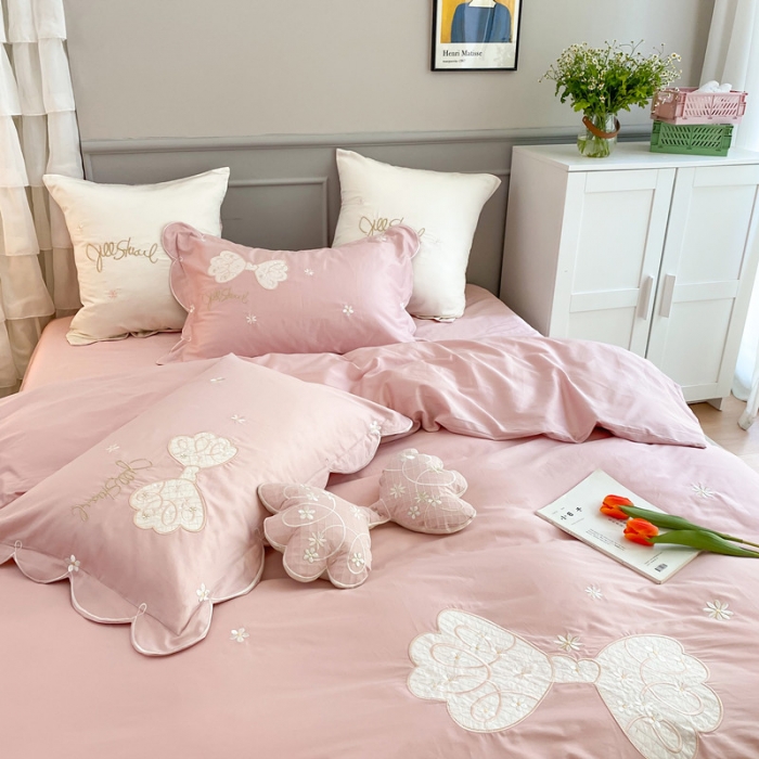 91家纺网 家纺一手货源 找家纺 （总）星野 2020新款60长绒棉温妮莎四件套