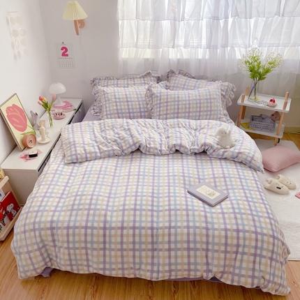 2021牛奶绒四件套法莱绒珊瑚绒水晶绒宝宝绒法兰绒雪花绒被套