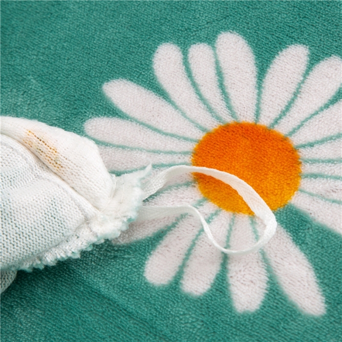 91家纺网 家纺一手货源 找家纺 青竹苑 2020新款牛奶绒四件套 小雏菊-绿