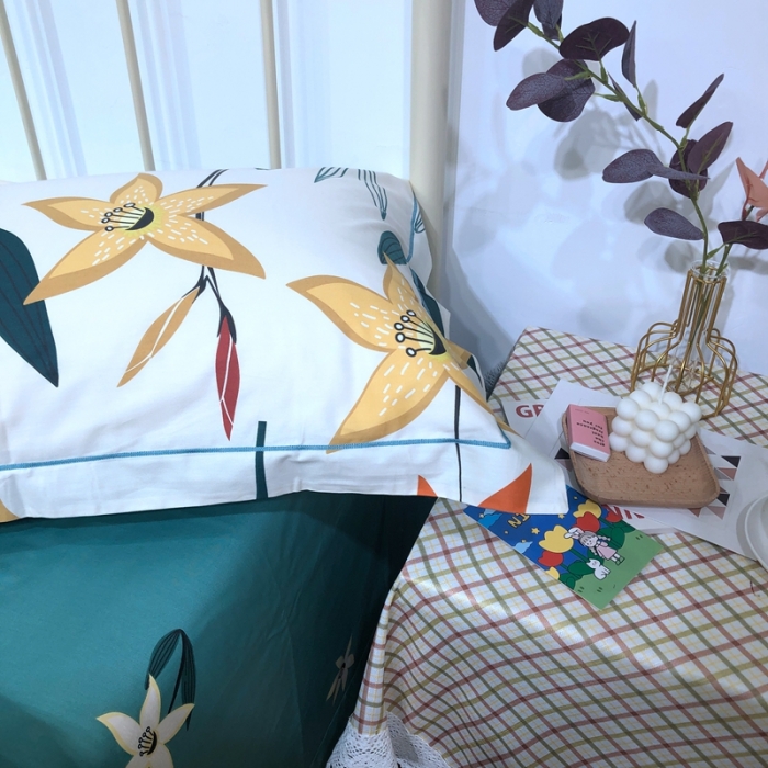 91家纺网 家纺一手货源 找家纺 棉生活新款40S臻棉四件套 百丽叶