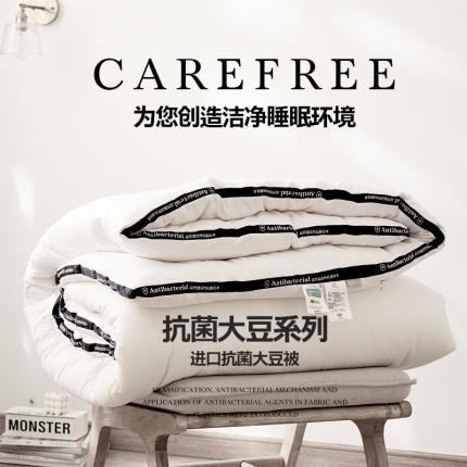 巴宝路 2021新款立体抗菌大豆被 浅米灰 冬被春秋被地暖被