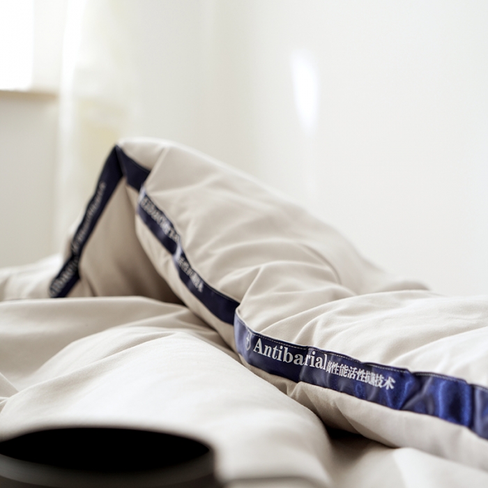 91家纺网 家纺一手货源 找家纺 巴宝路 2021新款立体抗菌大豆被 浅米灰 冬被春秋被地暖被