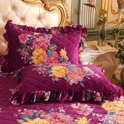 91家纺网 家纺一手货源 找家纺 （总）宜凡家纺 2021新款夹棉水晶绒枕套一对