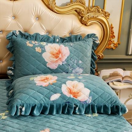 91家纺网 家纺一手货源 找家纺 （总）宜凡家纺 2021新款夹棉水晶绒枕套一对