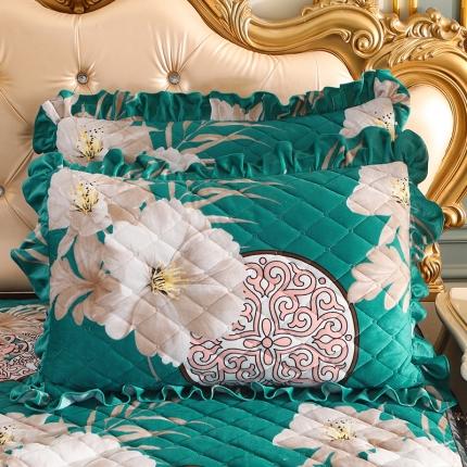 91家纺网 家纺一手货源 找家纺 （总）宜凡家纺 2021新款夹棉水晶绒枕套一对