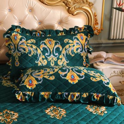 91家纺网 家纺一手货源 找家纺 （总）宜凡家纺 2021新款夹棉水晶绒枕套一对