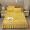 91家纺网 家纺一手货源 找家纺 宜凡家纺 2021新款水晶绒床裙式床盖三件套 冬日恋歌-金黄