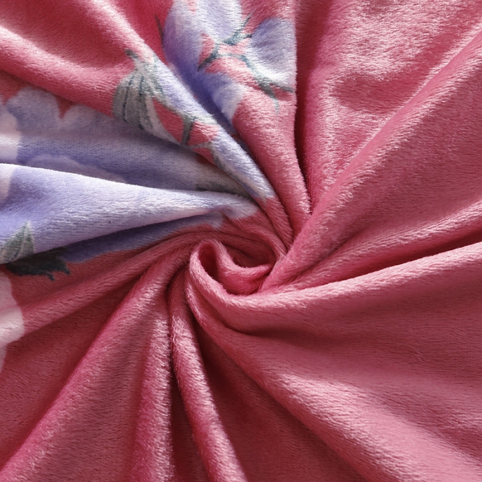 91家纺网 家纺一手货源 找家纺 宜凡家纺 2021新款夹棉水晶绒床裙四件套 金玉良缘红