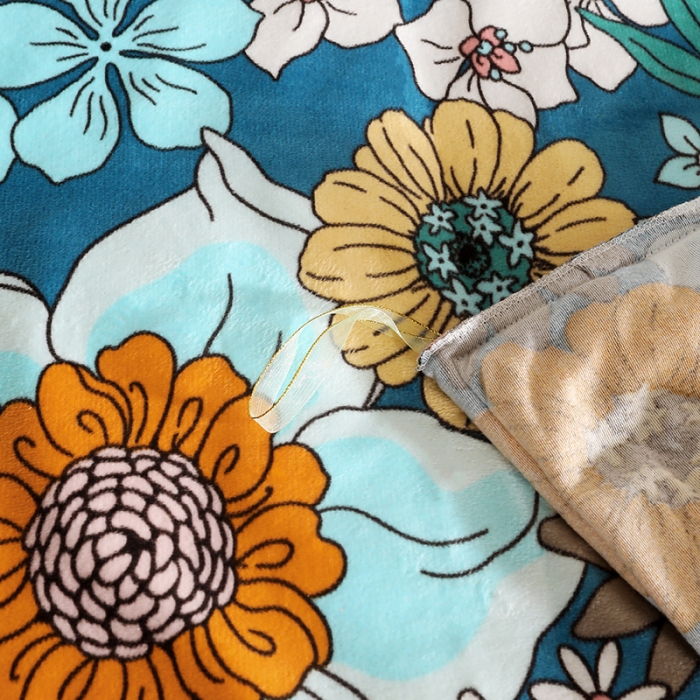 91家纺网 家纺一手货源 找家纺 宜凡家纺 2021新款夹棉水晶绒床裙四件套 小资情调