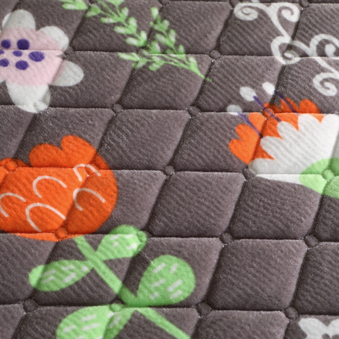 91家纺网 家纺一手货源 找家纺 宜凡家纺 2021新款夹棉水晶绒单品床裙　温馨