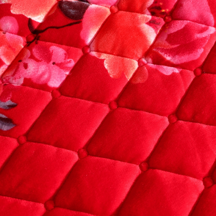 91家纺网 家纺一手货源 找家纺 宜凡家纺 2021新款夹棉水晶绒单品床裙　盛世风化