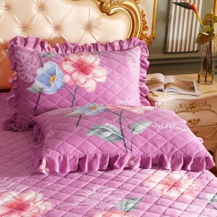 91家纺网 家纺一手货源 找家纺 宜凡家纺 2021新款夹棉水晶绒枕套一对 等待