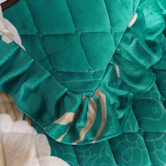 91家纺网 家纺一手货源 找家纺 宜凡家纺 2021新款夹棉水晶绒枕套一对 镜花缘