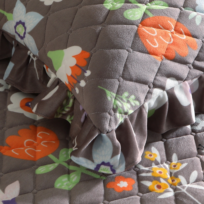 91家纺网 家纺一手货源 找家纺 宜凡家纺 2021新款夹棉水晶绒枕套一对 温馨