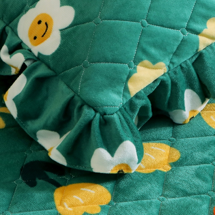 91家纺网 家纺一手货源 找家纺 宜凡家纺 2021新款夹棉水晶绒枕套一对 水果派