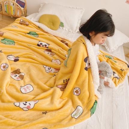 91家纺网 家纺一手货源 找家纺 （总）川悦生活2020新款羊羔绒毯子卡通亲肤牛奶绒毛毯