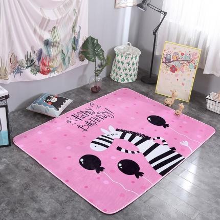 网客 2024新款北欧大版地垫 可爱斑马