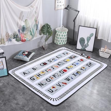 网客 2024新款北欧大版地垫 字母