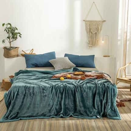 网客 2024新款西伯利亚毛毯 宝石绿