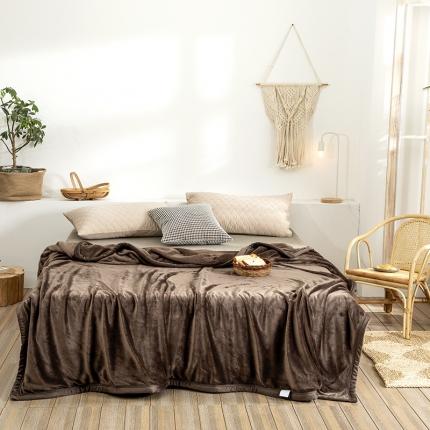 网客 2024新款西伯利亚毛毯 莫兰迪咖