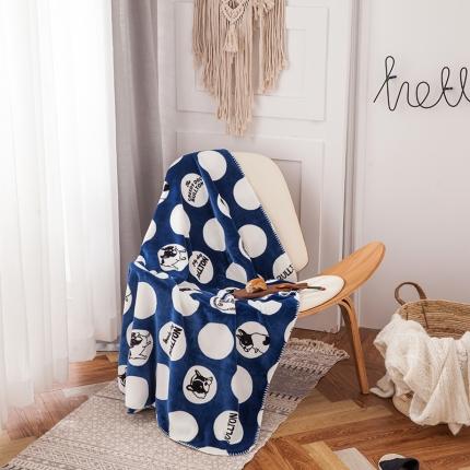 网客 2024新款云肤绒童毯 巴哥