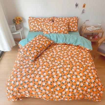 91家纺网 家纺一手货源 找家纺 眠屿 2020新款全棉40支13372四件套迷迭香