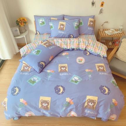 91家纺网 家纺一手货源 找家纺 眠屿 2020新款全棉40支13372四件套小时代