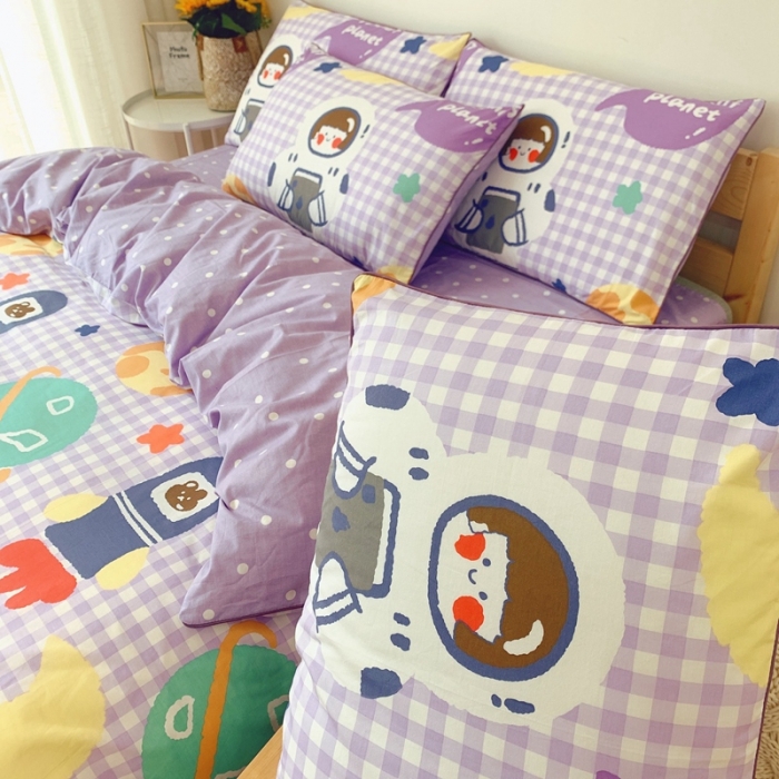 91家纺网 家纺一手货源 找家纺 眠屿 2020新款全棉40支13372四件套 翱翔