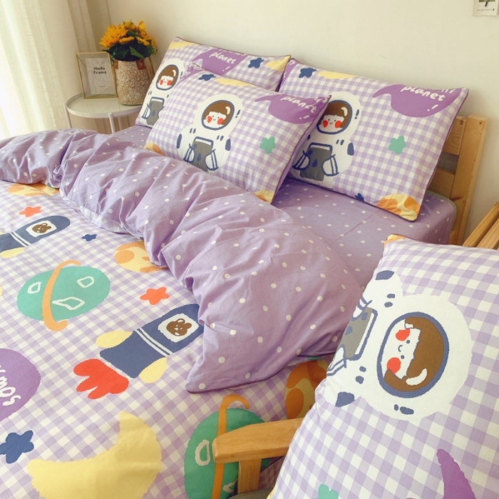 91家纺网 家纺一手货源 找家纺 眠屿 2020新款全棉40支13372四件套 翱翔