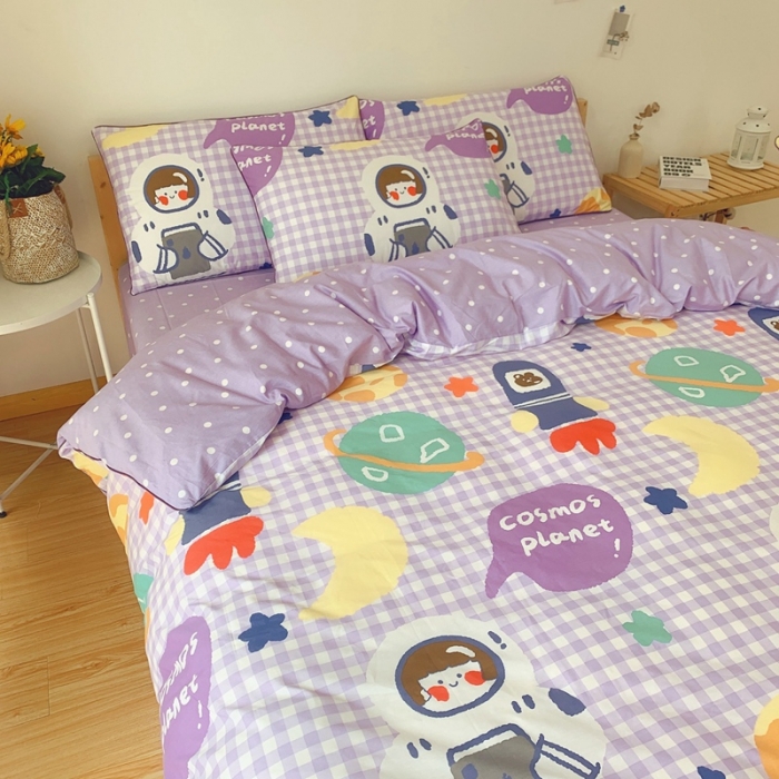 91家纺网 家纺一手货源 找家纺 眠屿 2020新款全棉40支13372四件套 翱翔