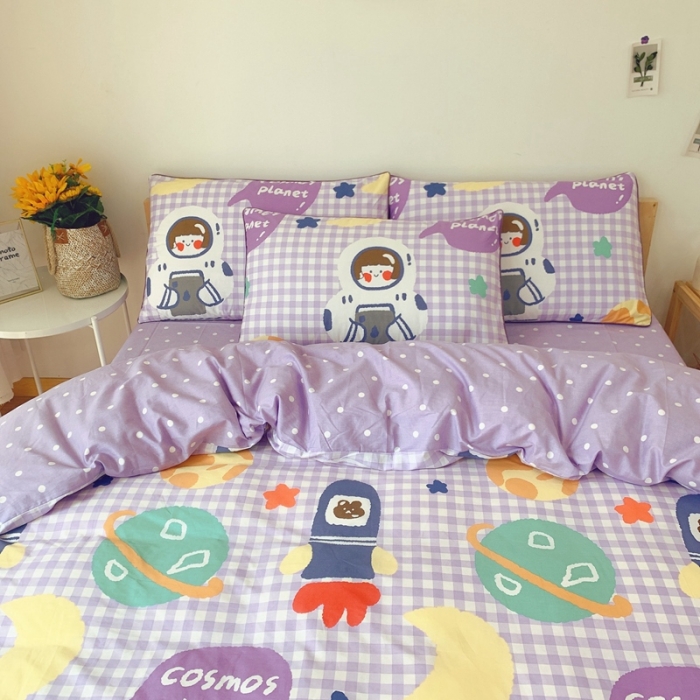 91家纺网 家纺一手货源 找家纺 眠屿 2020新款全棉40支13372四件套 翱翔