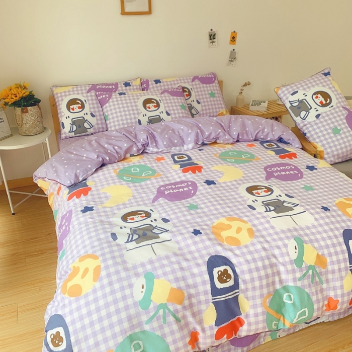 91家纺网 家纺一手货源 找家纺 眠屿 2020新款全棉40支13372四件套 翱翔