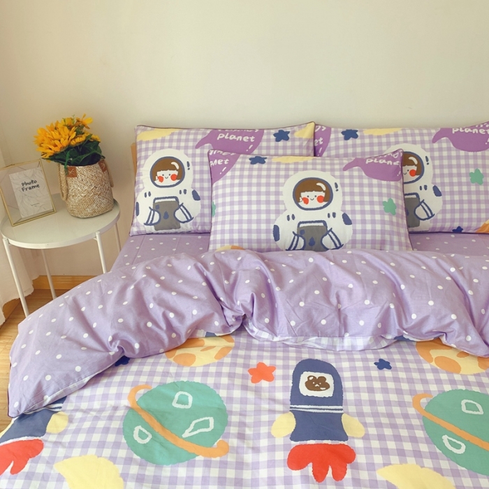 91家纺网 家纺一手货源 找家纺 眠屿 2020新款全棉40支13372四件套 翱翔