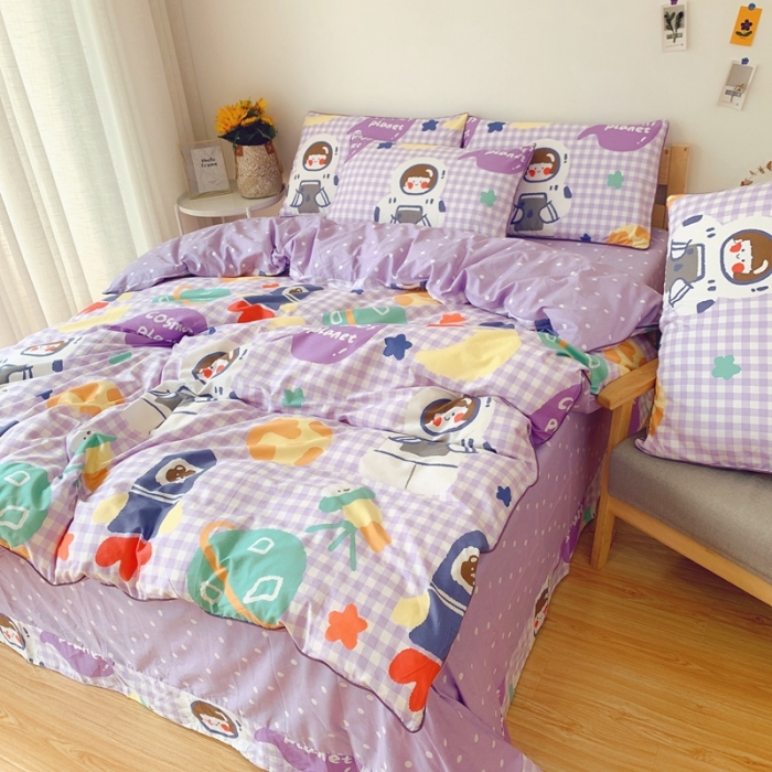 91家纺网 家纺一手货源 找家纺 眠屿 2020新款全棉40支13372四件套 翱翔