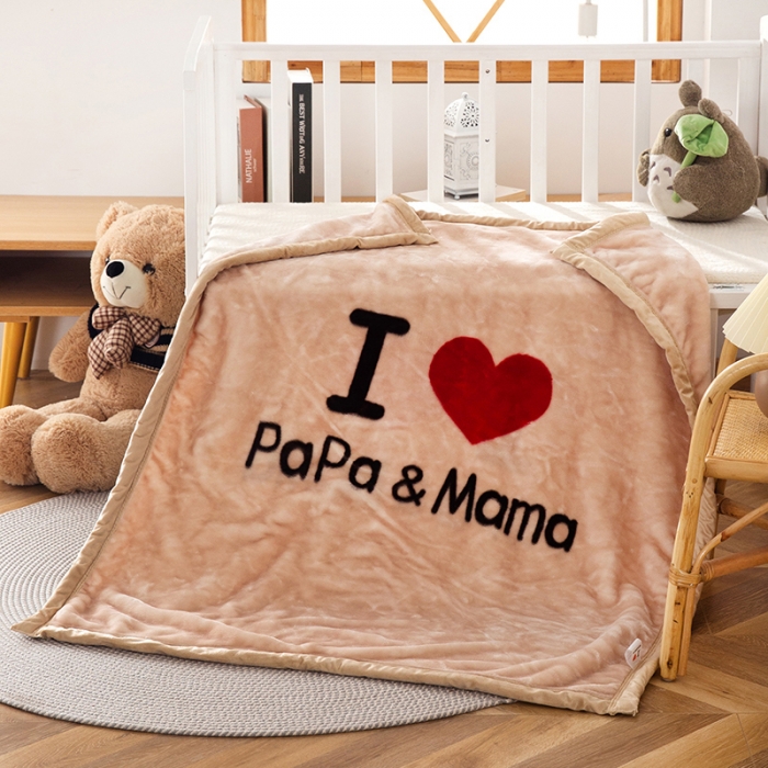 91家纺网 家纺一手货源 找家纺 凯轩毛毛毯毯子 2020新款儿童云毛毯毯子.毛毛毯毯子.童毛毯毯子.保暖毛毯毯子爱心-米驼