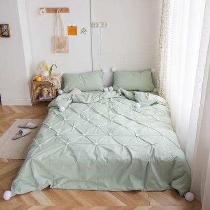 91家纺网 家纺一手货源 找家纺 （总）漫调 2020新款全棉水洗棉波点毛巾绣四件套