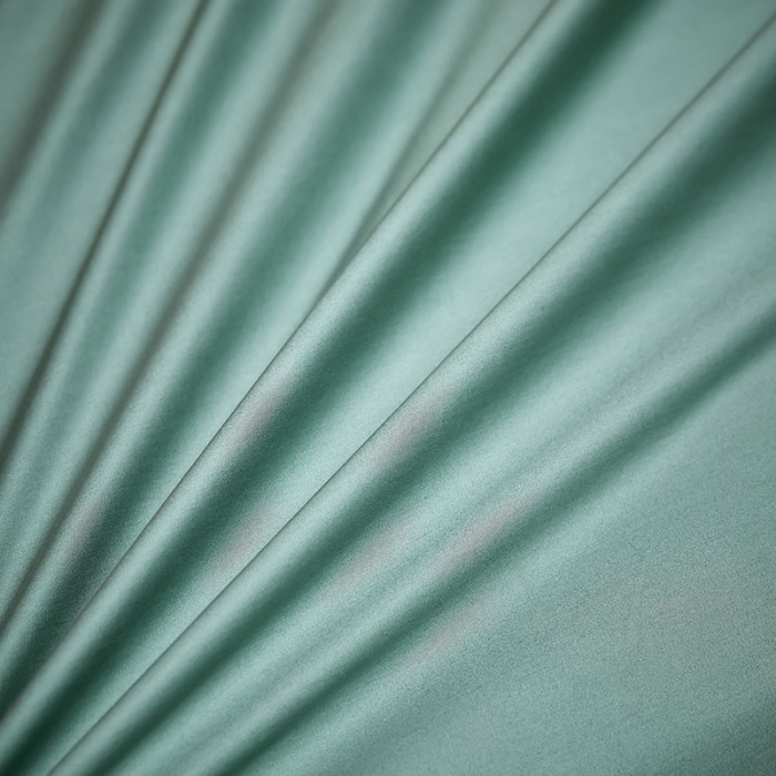 91家纺网 家纺一手货源 找家纺 爱缦2020澳棉100S长绒棉刺绣简系列四件套 松绿-金黄色