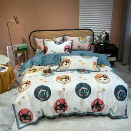 91家纺网 家纺一手货源 找家纺 （总）优然居 2020新款小边款数码印花四件套