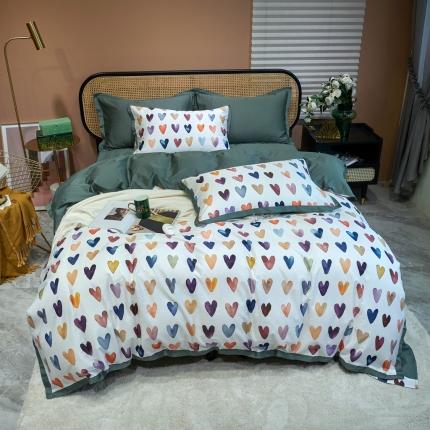 91家纺网 家纺一手货源 找家纺 （总）优然居 2020新款小边款数码印花四件套