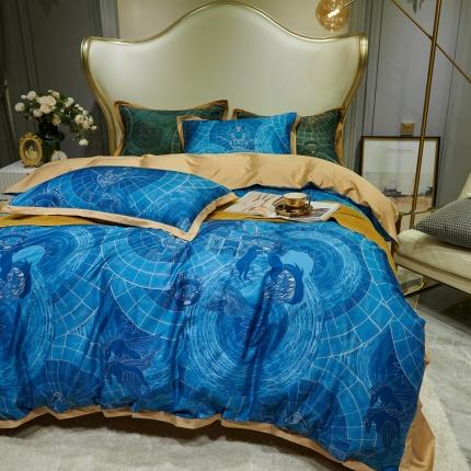 91家纺网 家纺一手货源 找家纺 （总）优然居 2020新款小边款数码印花四件套