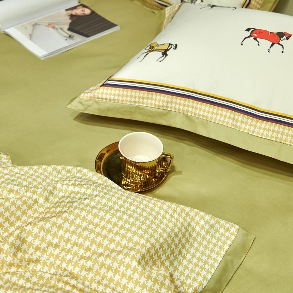 91家纺网 家纺一手货源 找家纺 （总）优然居 2020新款小边款数码印花四件套