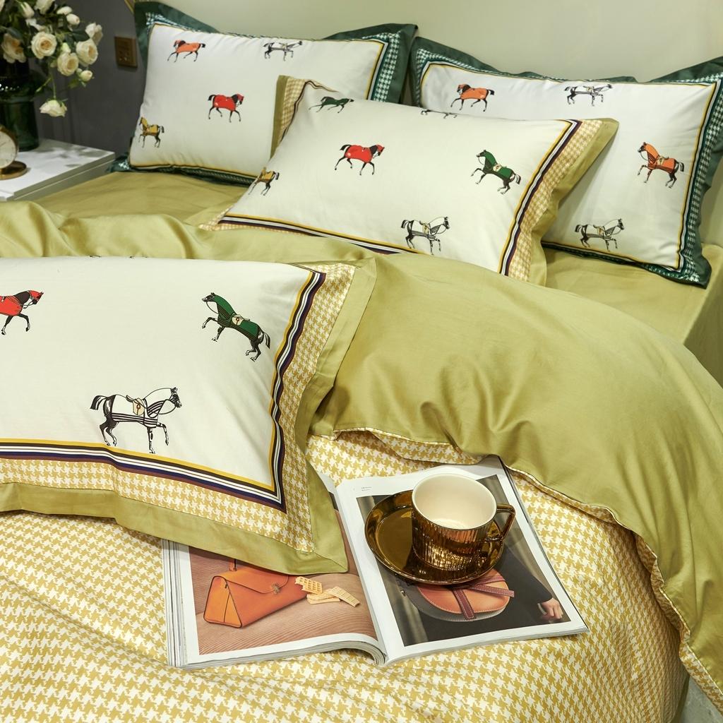 91家纺网 家纺一手货源 找家纺 （总）优然居 2020新款小边款数码印花四件套