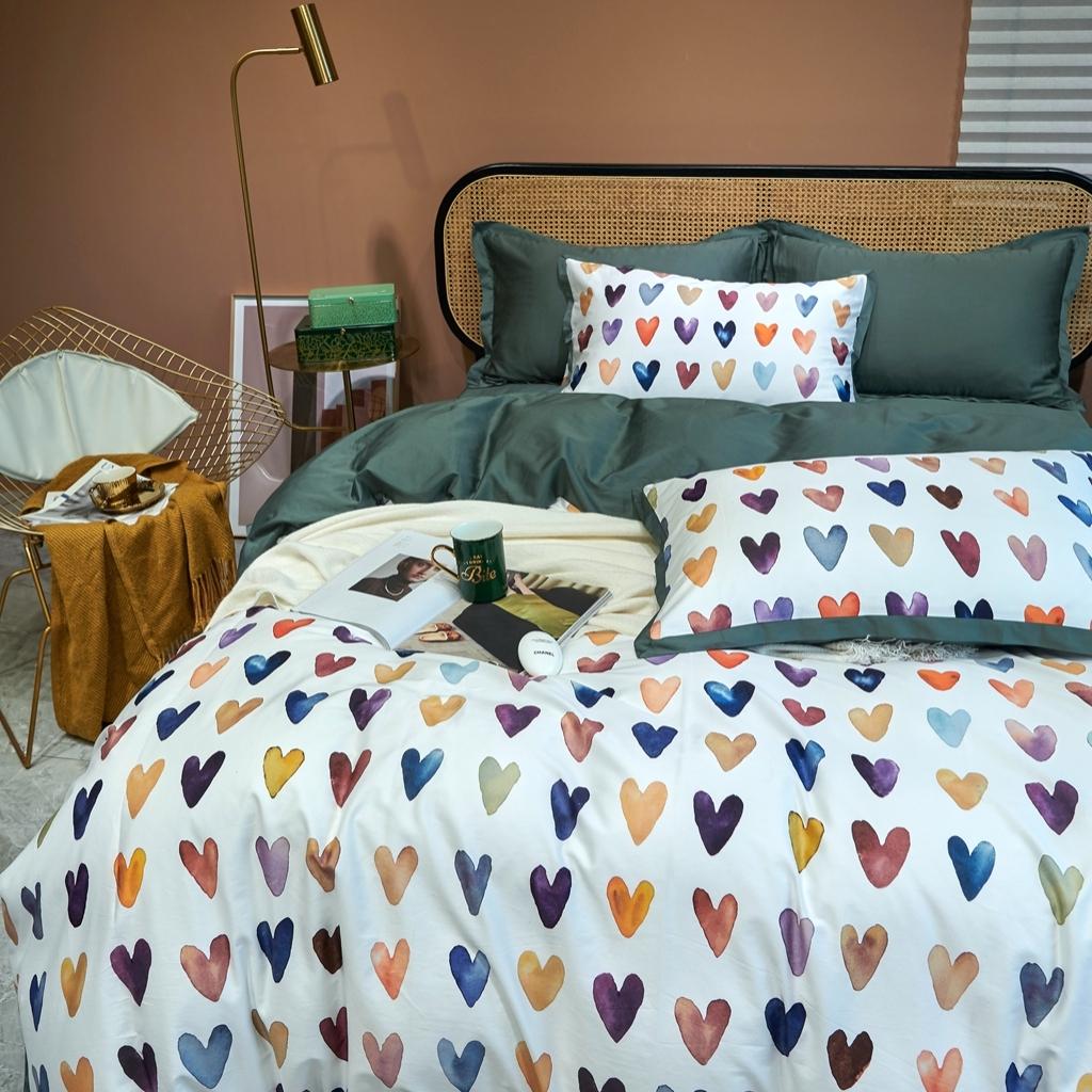 91家纺网 家纺一手货源 找家纺 优然居 2020新款小边款数码印花四件套 洛兰芙