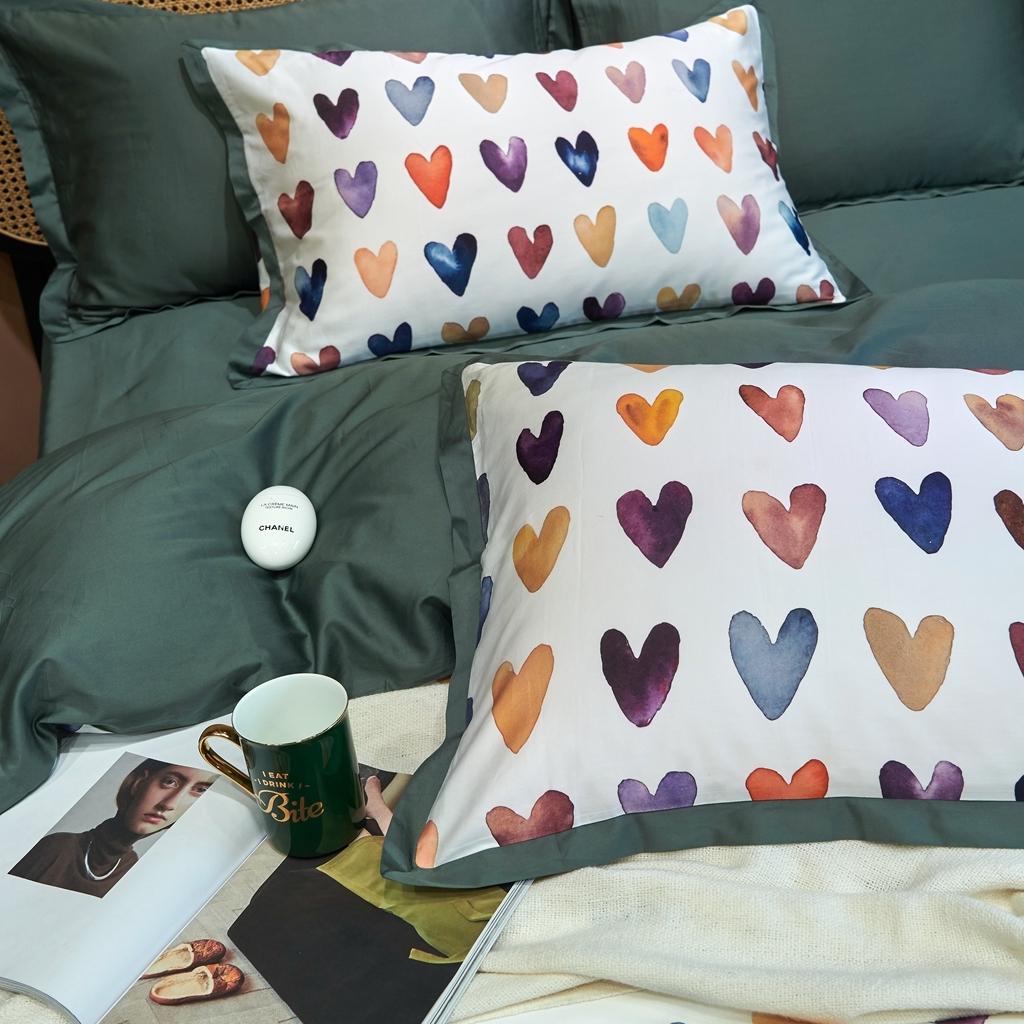 91家纺网 家纺一手货源 找家纺 优然居 2020新款小边款数码印花四件套 洛兰芙